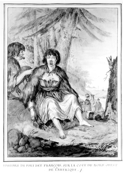 Native Inhabitants Near Port des Francois on the North-West Coast of America, from 